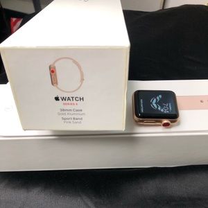 Apple Watch series 3 38mm case gold